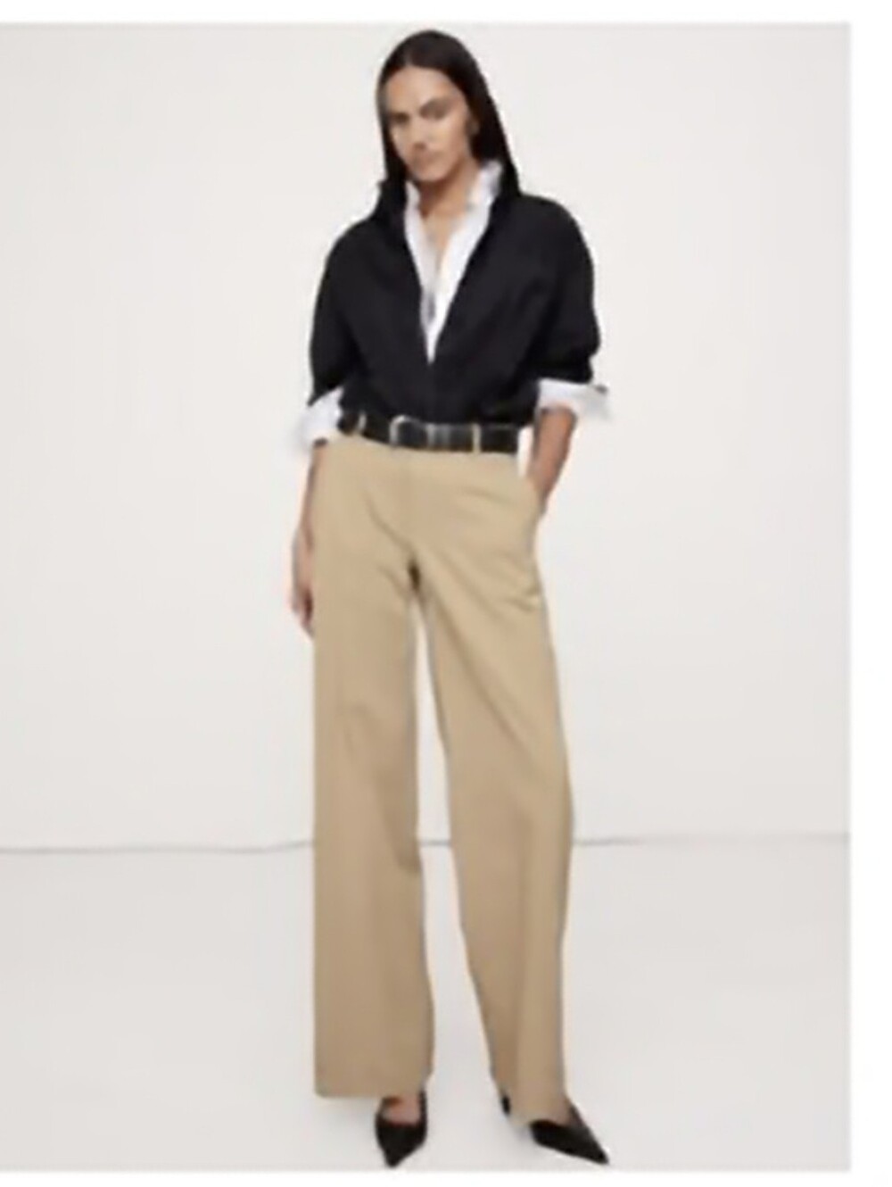 NWT Banana Republic Wide Leg Everyday Pant In Khaki Beige